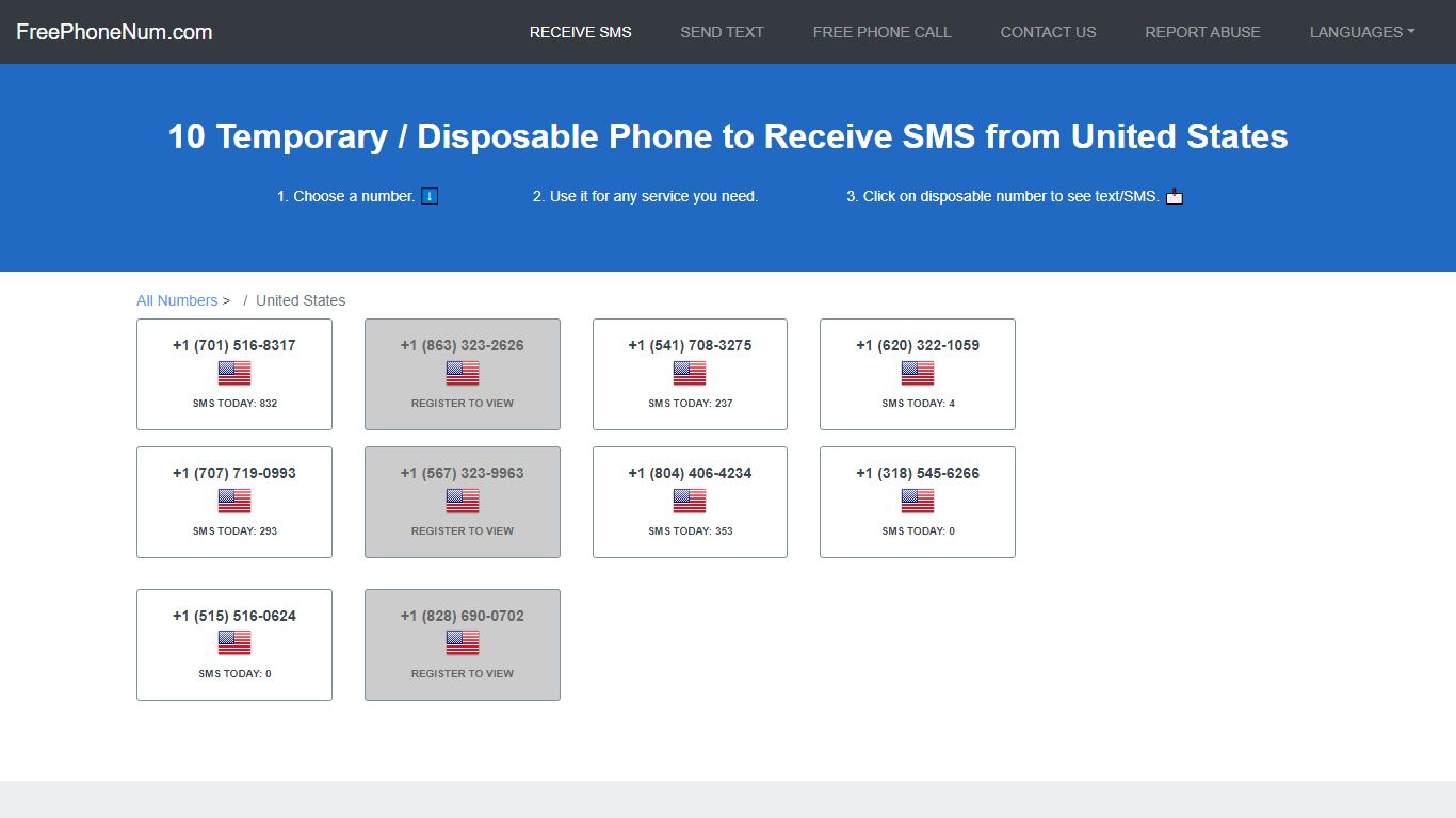 📲 Disposable Number To Receive SMS 2022 United States - Free Phone Num